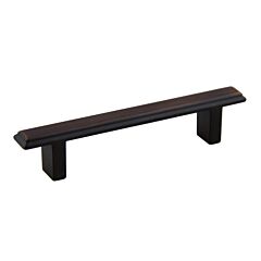 Washington Collection Modern Style 3-3/4" (96mm) Hole Center, Overall Length 5-1/4", Brushed Oil-Rubbed Bronze Cabinet Hardware Pull / Handle