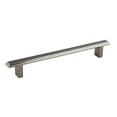 Washington Collection Modern Style 6-5/16" (160mm) Hole Center, Overall Length 7-7/8", Satin Nickel Cabinet Hardware Pull / Handle