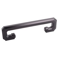 Florence Collection Contemporary Style 5-1/16" (128mm) Hole Center, Overall Length 6-1/2", Dark Pewter Cabinet Hardware Pull / Handle