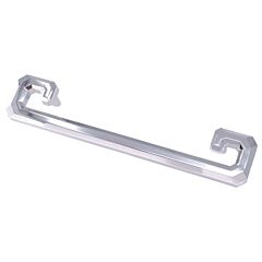 Monaco Collection Contemporary Style 6-5/16" (160mm) Hole Center, Overall Length 8-3/4", Polished Chrome Cabinet Hardware Pull / Handle