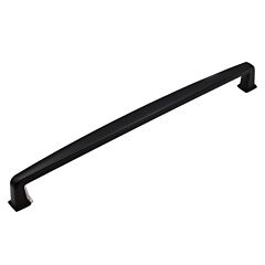 Charlotte Collection Traditional Style 12" (305mm) Hole Center, Overall Length 12-5/8", Matte Black Appliance Pull / Handle