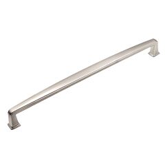 Charlotte Collection Traditional Style 12" (305mm) Hole Center, Overall Length 12-5/8", Satin Nickel Appliance Pull / Handle