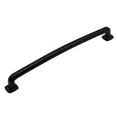 Vail Collection Contemporary Style 12" (305mm) Hole Center, Overall Length 13-1/8", Matte Black Appliance Pull / Handle