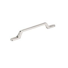 Contemporary 5-1/16" (128mm) Center to Center, Length 7-5/8" (194mm) Brushed Nickel, Ultra Modern Slender Metal Cabinet Pull/Handle