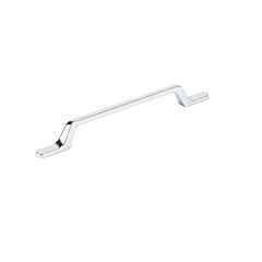 Contemporary 6-5/16" (160mm) Center to Center, Length 8-29/32" (226mm) Chrome Finish, Ultra Modern Slender Metal Cabinet Pull/Handle