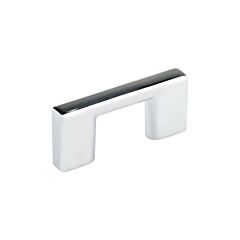 Metal Rectangular Style 1-1/4" (32mm) Inch Center To Center, Overall Length 2-1/4" Chrome, Cabinet Hardware Pull / Handle
