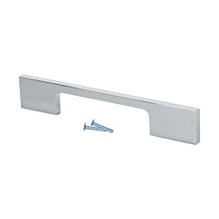 Contemporary Style 3-3/4" (96mm) Center to Center, Overall Length 6-5/16" (160mm) Chrome Cabinet Hardware Pull / Handle (Handles)