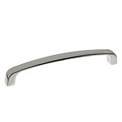 Modern Bo Style 5-1/16" (128mm) Center to Center, Overall Length 5-7/16" Polished Nickel Cabinet Pull/Handle