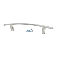 Transitional Flat Bar Style 5-1/32" (128mm) Inch Center to Center, Overall Length 7-25/32" Brushed Nickel, Cabinet Hardware Pull / Handle