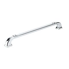 Transitional 12-5/8" (320mm) Center to Center, Length 13-11/32" (339mm) Chrome, Ornate Metal Appliance Pull/Handle