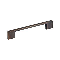 Metal Rectangular Style 5-1/32" (128mm) Inch Center To Center, Overall Length 6-3/8" Brushed Oil-Rubbed Bronze, Cabinet Hardware Pull / Handle