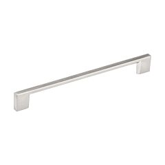 Metal Rectangular Style 7-9/16" (192mm) Inch Center To Center, Overall Length 8-3/4" Brushed Nickel, Cabinet Hardware Pull / Handle