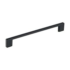Metal Rectangular Style 7-9/16" (192mm) Inch Center To Center, Overall Length 8-3/4" Matte Black, Cabinet Hardware Pull / Handle