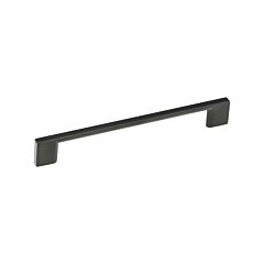 Metal Rectangular Style 3-25/32" (96mm) Inch Center To Center, Overall Length 4-7/16" Matte Black, Cabinet Hardware Pull / Handle