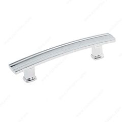 Arched Band Style 3-3/4 Inch (96mm) Center to Center, Overall Length 5-19/32 Inch Chrome Kitchen Cabinet Pull/Handle