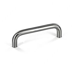 Classic 3-3/4" (96mm) Center to Center, Length 4-3/16" (106.5mm) Brushed Nickel, Cabinet Wire Pull/Handle