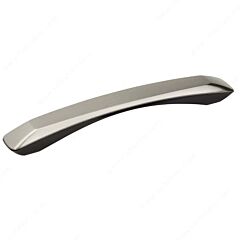 Modern Peek Style 7-9/16 Inch Center to Center Black, Brushed Nickel, Cabinet Hardware Pull / Handle