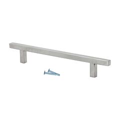 Stainless Steel Flat T Bar Pull 6-5/16" (160mm) Inch Center to Center, Overall Length 8-13/16" Cabinet Hardware/ Handle (Handles)