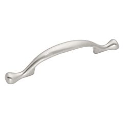 Conquest Style 3 Inch (76mm) Center to Center, Overall Length 5 Inch Satin Nickel Cabinet Pull/Handle