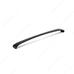Contemporary 12-5/8" (320mm) Center to Center, Length 13-5/32" (334mm) Flat Black, Arched Metal Appliance Pull/Handle