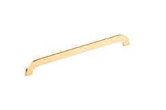 Contemporary 12-5/8" (320mm) Center to Center, Length 13-3/8" (340mm) Brushed Gold, Elegant Thin Metal Appliance Pull/Handle