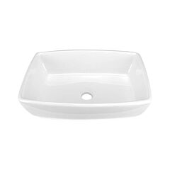 Tub Rectangular Vessel Sink, 18-3/4” x 13-1/4” x 5-1/2”, White Porcelain