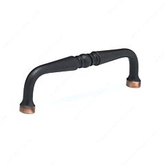 Classic Middle Bead Style, 3-3/4" (96mm) Center to Center, Overall Length 4-1/8" Brushed Oil-Rubbed Bronze Cabinet Hardware Pull / Handle