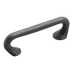 Craftsman Style 3 Inch (76mm) Center to Center, Overall Length 4-3/8 Inch Black Iron Kitchen Cabinet Pull/Handle