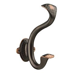 Craftsman Signature Double Coat Hook, Oil-Rubbed Bronze Highlighted