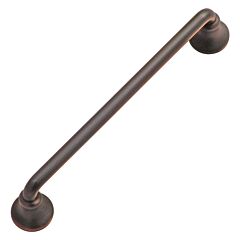 Savoy Style 5-1/32 Inch (128mm) Center to Center, Overall Length 5-7/8 Inch Oil-Rubbed Bronze Highlighted Kitchen Cabinet Pull/Handle