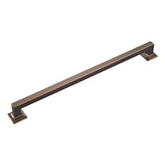 Studio Style 18 Inch (457mm) Center to Center, Overall Length 19-5/8 Inch Oil-Rubbed Bronze Highlighted Kitchen Appliance Pull/Handle