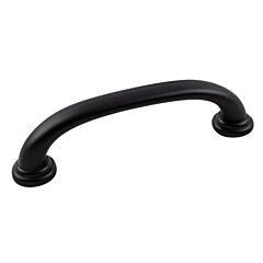 Hickory Hardware Zephyr Collection 3-3/4" (96mm) Center to Center Cabinet Pull in Matte Black