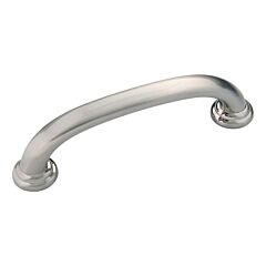 Zephyr Style 3-3/4 Inch (96mm) Center to Center, Overall Length 4-9/16 Inch Satin Nickel Kitchen Cabinet Pull/Handle