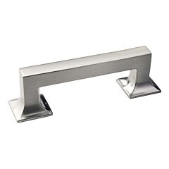 Studio Style 3 Inch (76mm) Center to Center, Overall Length 3-7/8 Inch Stainless Steel Cabinet Pull/Handle