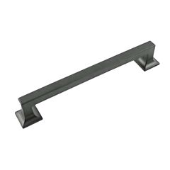 Studio 7-9/16 Inch (192mm) Center to Center, 8-3/4 Inch Overall Length Matte Black Cabinet Hardware Pull/Handle