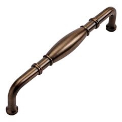 Williamsburg Style 5-1/32 Inch (128mm) Center to Center, Overall Length 5-7/16 Inch Satin Dover Kitchen Cabinet Pull/Handle