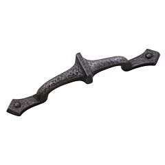 Mountain Lodge Style 3 Inch (76mm) Center to Center, Overall Length 5-5/8 Inch Black Iron Kitchen Cabinet Pull/Handle