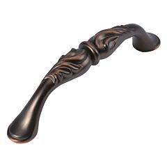 Mayfair Style 3-3/4 Inch (96mm) Center to Center, Overall Length 4-3/4 Inch Refined Bronze Kitchen Cabinet Pull/Handle