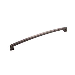 Bridges Style 12 Inch (305mm) Center to Center, Overall Length 12-3/4 Inch Oil-Rubbed Bronze Highlighted Kitchen Cabinet Pull/Handle