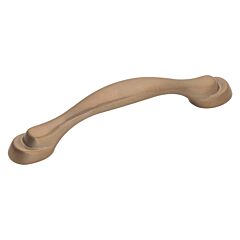 Eclipse Style 3 Inch (76mm) Center to Center, Overall Length 4-1/4 Inch Satin Bronze Kitchen Cabinet Pull/Handle