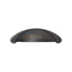 Classic Style 3 Inch (76mm) Center to Center, Overall Length 4-29/32 Inch Brushed Oil-Rubbed Bronze, Cabinet Hardware Pull / Handle