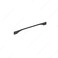 Contemporary 11-5/16" (288mm) & 12-5/8" (320mm) Dual Center to Center, Length 13-1/32" (331mm) Flat Black, Tapered Ends Metal Cabinet Pull