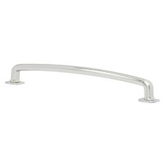 Industrial Style 7-9/16 Inch Center To Center Brushed Nickel Cabinet Pull / Handle (Handles)