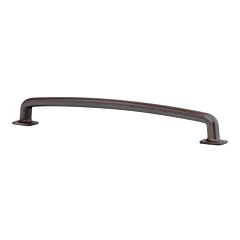 Industrial Style 7-9/16 Inch Center To Center Brushed Oil-Rubbed Bronze Cabinet Pull / Handle (Handles)