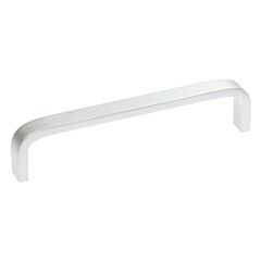 Mito Style 5-1/32 Inch (128mm) Center to Center, Overall Length 5-1/4 Inch Satin Pearl Cabinet Pull/Handle