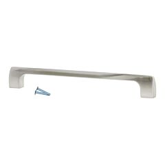 Modern point Style 12-5/8" (320mm) Inch Center to Center, Overall Length 13-1/4" Brushed Nickel Cabinet Hardware Pull / Handle (Handles)