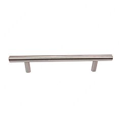 Contemporary 7-9/16" (192mm) Center to Center, Length 10-23/32" (272mm) Brushed Nickel, Solid Steel Bar Cabinet Pull