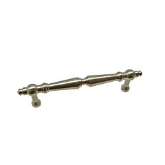 Traditional 3-3/4" (96mm) Center to Center, Length 4-31/32" (126.5mm) Brushed Nickel, Elegant Brass Cabinet Pull/Handle