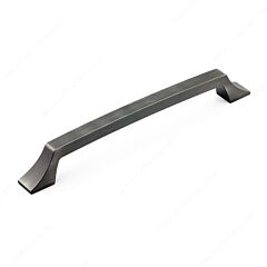 Transitional Slide Style 7-9/16" (192mm) Center to Center, Overall Length 9-1/16" Antique Nickel Cabinet Pull/Handle