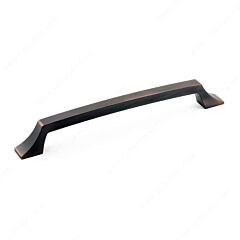 Transitional Slide Style 7-9/16" (192mm) Center to Center, Overall Length 9-1/16" Brushed Oil Rubbed Bronze Cabinet Pull/Handle